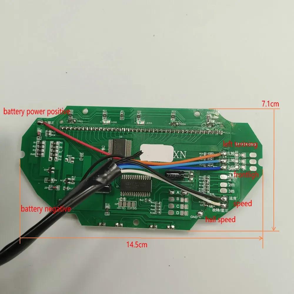 Speedometer Battery Level Indicator LCD DISPLAY 48v60v72v84v96v120v Light/ODO/ For Electric Scooter Gauge Bike Tricycle Dashboar