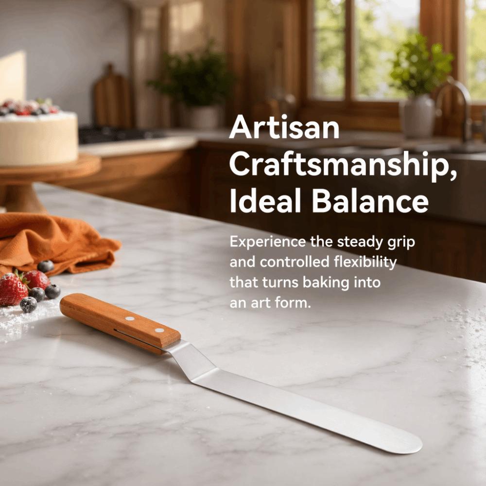 Food Grade Cake Spatula Stainless Steel Blade Palette Knife Durable Icing Spatula  Cake Decorating