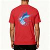 Men's 50 Plus Sun Stretch Short Sleeve T Shirt for Outdoor Fishing and Sports Activities