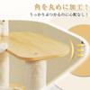 PETEPELA Slim Wooden Cat Tower for Large for Multiple Interior Hemp Scratching Transparent Space Resolves Lack of Prevents Falling Height Beige Cats,