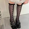 Lace Pile Calf Socks Hollow out Knee Highs Socks Sweet Women's Stockings  Girl