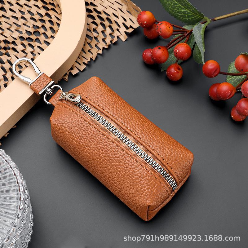 

Двухслойный кошелек для монет и держатель для карт: Многофункциональная сумка для ключей большой вместимости для мужчин и женщин