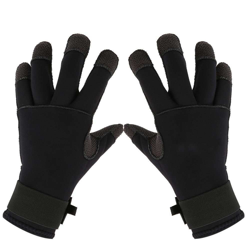 

3mm Anti Wear Anti Scratch Warm Scuba Dive Gloves Swimming Glove Snorkeling Equipment XL чорний