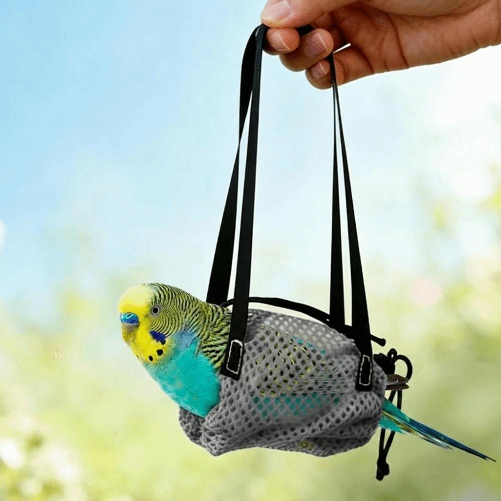 Breathable Parrot Walking Bag Anti-Fly Adjustable Strap Portable Bird Carrier with Harness Anti Escape Parrot Vest Carrier