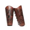Middle Ages Wristband Perfect for Costume Parties Gatherings Cosplay Embossed Gauntlet Bracer Gauntlet Brown Wristband