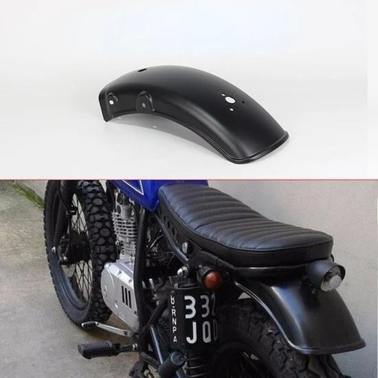 Universal Motorcycle Retro Black Front Rear