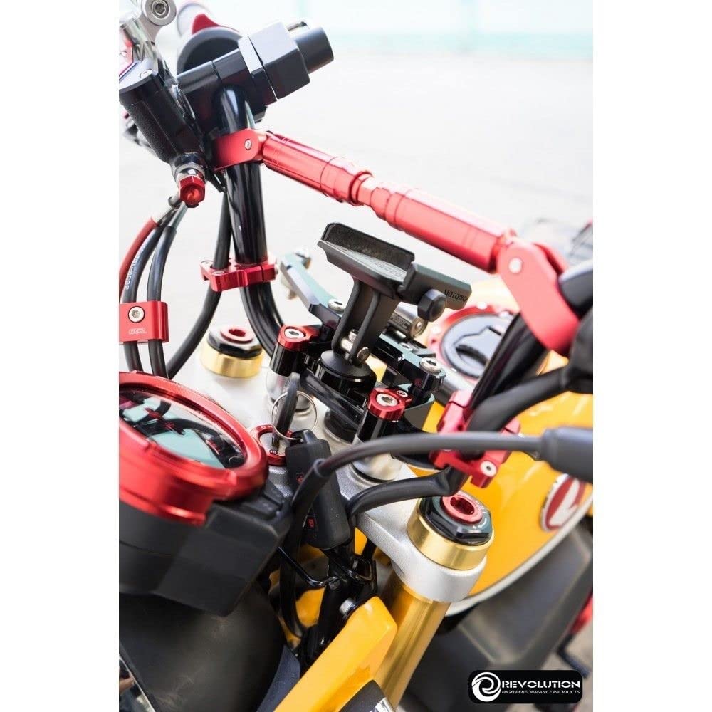 Revolution Common Handlebar Mounting Clamp CT125 MSX125 Grom Monkey125 Handlebar Mount Clamp 22mm Revolution Grom/Monkey/CT125 (Blue)