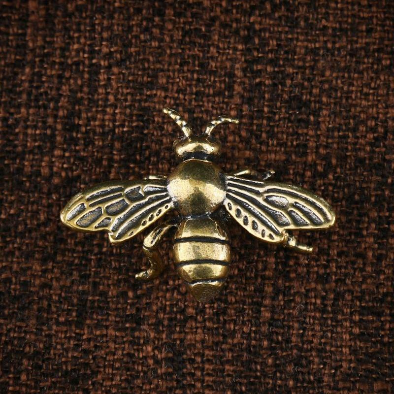 1/10pcs Small Bee Antique Figurine Vintage Insect Sculpture Home Office Desktop Decoration Crafts Creative Statue Ornaments