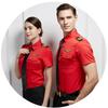 Nieuwe Collectie Vliegtuig Kapitein Uniform Luchtpiloot Kracht Vliegpak KTV Halloween Cosplay Verkleed Zomer Man Vrouw Shirt Jurk