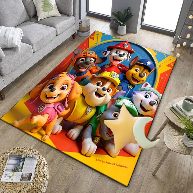 Dog Paw Heroes Office Rug Chair Mat, Game Carpet, Suitable for Front Door, Bedroom, Living Room, Desk, Holiday Gift