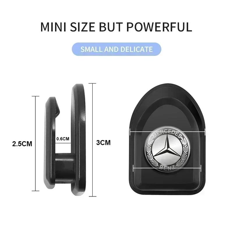CRO1 1/2/4PCS Car Hook Mini Multi-functional Invisible Hook For Mercedes Benz B/C/E/S Class A Class C200L GLC GLE CLA accessories