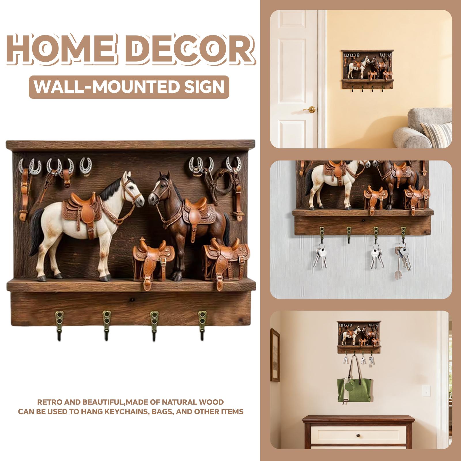 

Wooden Multifunctional Home Key Holder, Wooden Keys Holder With Communion Theme, Religious Home Decor Wall Mount, Multifunctional Organizer With One Size