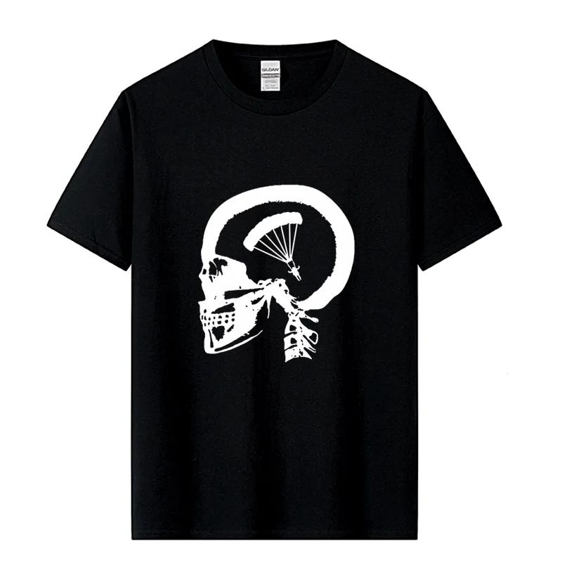 

Skydiving In My Brain - T-shirt Short-Sleeved Cotton T Shirt Top Tee Round Neck Crazy Plus Size XXXXL