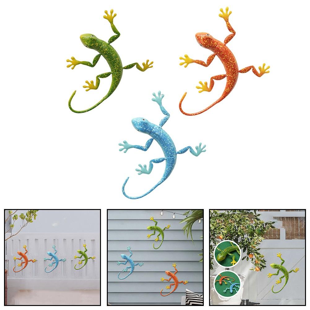 Metal Iron Lizard Ornaments Are Perfect For Outdoor Garden Courtyard Decoration