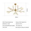 New Postmodern Ceiling Chandelier Light Luxury Living Room Simple Crystal Lighting Restaurant Bedroom Nordic Molecular Drop Lamp