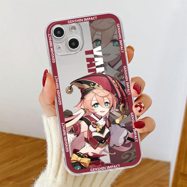 Genshin Impact Klare Hülle für Apple iPhone 11 14 13 12 Pro 7 8 Plus XR X XS Max 6 6S 14Pro Silikon Handyhülle