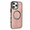 Applicable To iPhone17 Mobile Phone Case 16Pro Calf Pattern Wireless Charging Magnetic Suction Anti-drop Protective Case Samsung S25 Leather Case