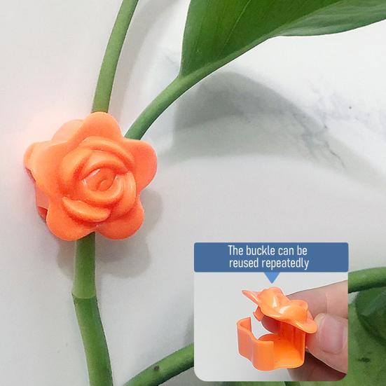 10Pcs Plant Fixing Clips Climbing Vine Wall Fixture Clips with Adhesive Leaf Flower Design Fixing Clips for Indoor Outdoor Pothos Wall Vines