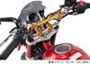 KITACO Handlebar Upper Holder Type 3 Universal Fit Compatible with Monkey Dax Hunter (Gold), (for 22.2mm Handlebars), 125, 125, Grom, CT125, Cub,