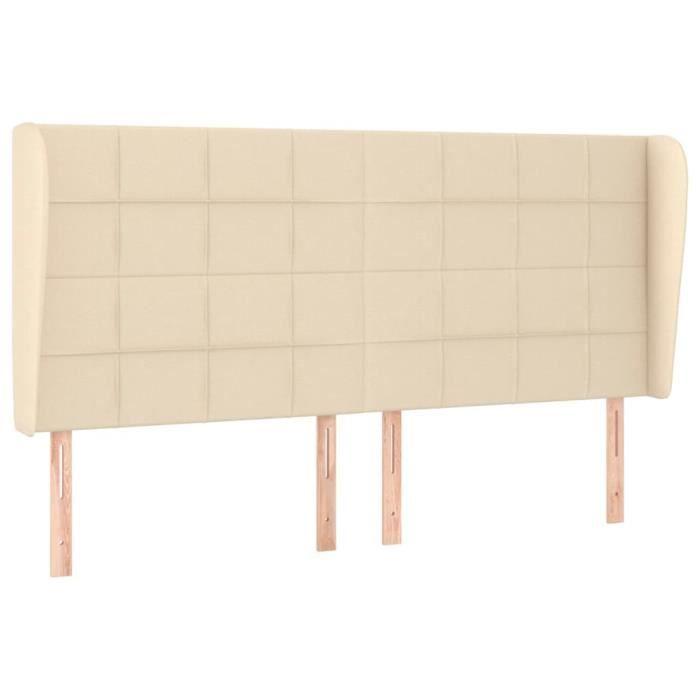 VidaXL Headboard with Ears Cream 163x23x118-128 Cm Fabric3117967