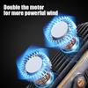 New Upgraded Dual Motor Portable Desk Fan Large Capacity Rechargeable Battery Fashion USB Cooling Fan Quiet Personal Fan for Off