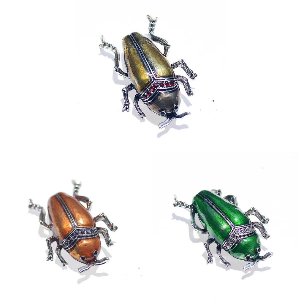 Insect Brooch With Drip Oil Decoration For Fashion Accessory And Daily Wear