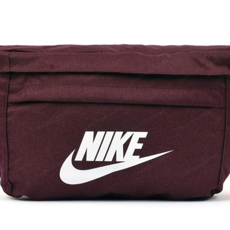Nike Polyester Crossbody Bag, Fanny Pack Small Size Unisex Burgundy Casual BA5751-681