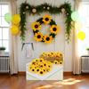 200 Pcs Yellow Artificial Flower Heads Mini Fake Sunflower Craft Floral Embellishments for Wreaths Wedding Home Decor