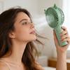 Handheld Fan Cartoon Cat Ear Design Adjustable Wind Speeds Battery Operated Pocket Fan Quiet Low-Noise Motor Cooling Fan