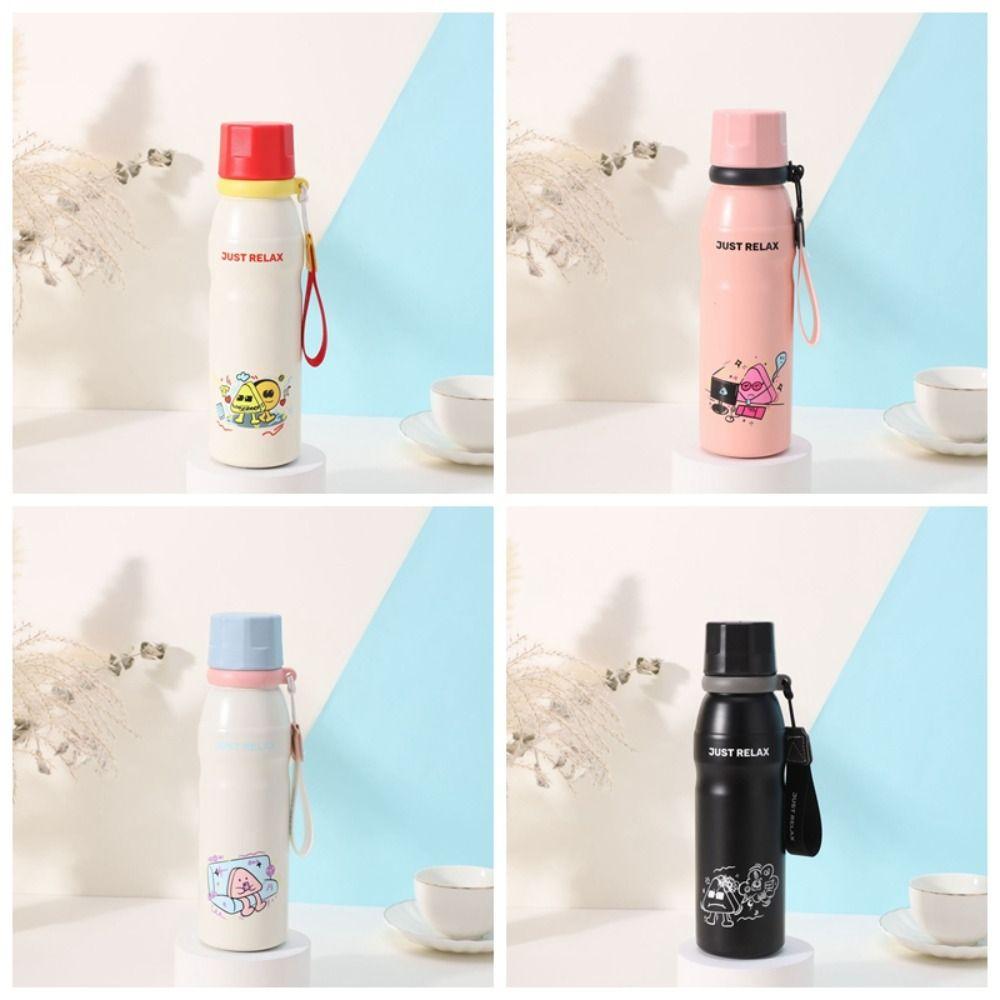 Large Capacity Cartoon Insulation Cup 650ml Thermos Water Bottle Cute Vacuum Flask  Children