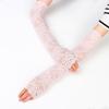 Summer Sunscreen UV Protection Fingerless Driving Gloves Arm Sleeve Mittens Ice Arm Cuffs Arm Cover