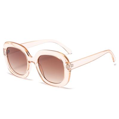 Gafas de sol para mujer Gafas de sol de moda para damas Gafas antifatiga cuadradas HD Gafas de sol con marco cuadrado de plástico retro Gafas de sol poligonales UV400