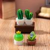 Micro Landscape Ornaments Simulate Succulent Plant Cactus Pot Resin Crafts Baby House Desktop Decoration Small Ornaments