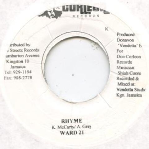 

7inch Record WARD 21 - Rhyme Don Corleon 2003 Jamaica Reggae, Ska & Dub