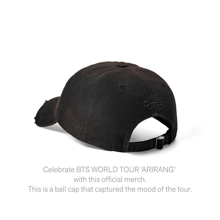 Official BTS WORLD TOUR 'ARIRANG' Ball Cap - Classic Black (Limited Tour Edition)