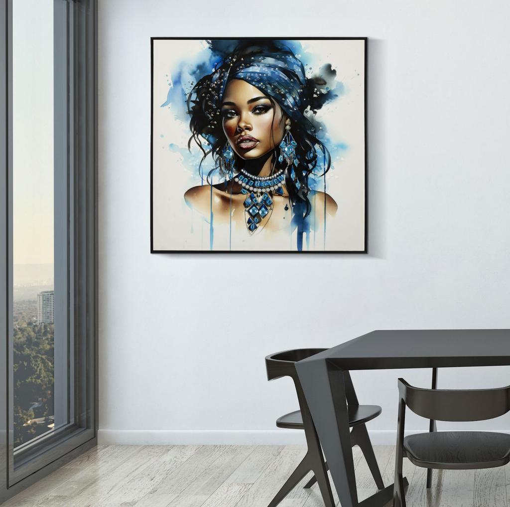 Lackierte Wandverkleidung mit Rahmen Altea -B- 82X4X82 Cm