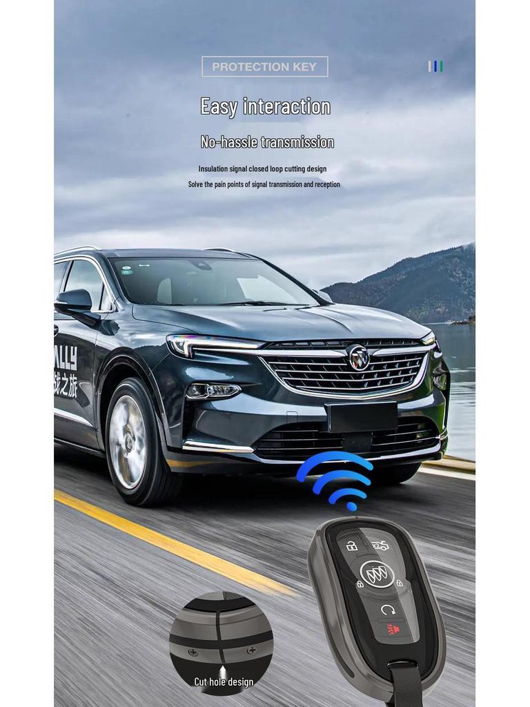 Buick Key Cover for Regal, LaCrosse, GL6, Encore, GL8, Verano, Envision, Enclave.
