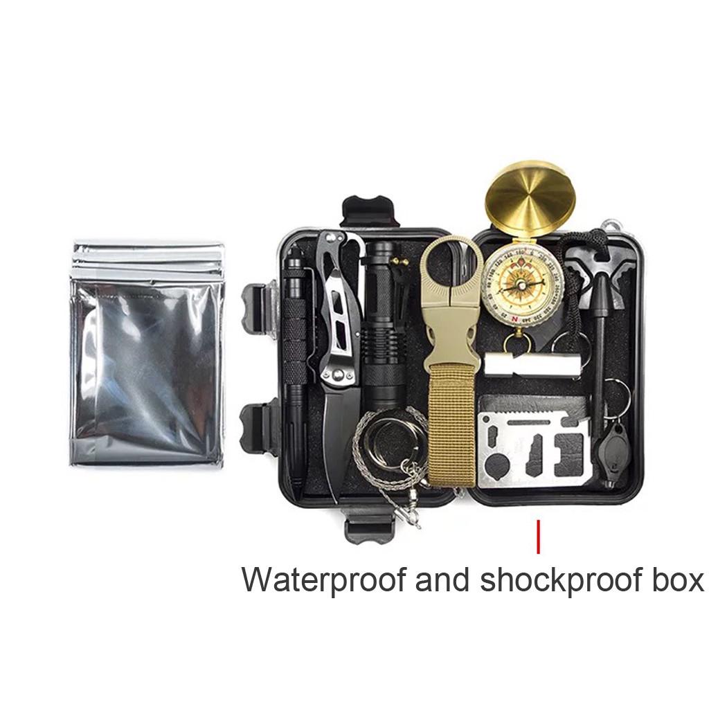 Fietong Patricia999 Survival Gear Kits 13 buc în 1 Instrument SOS Overleven de urgență în aer liber
