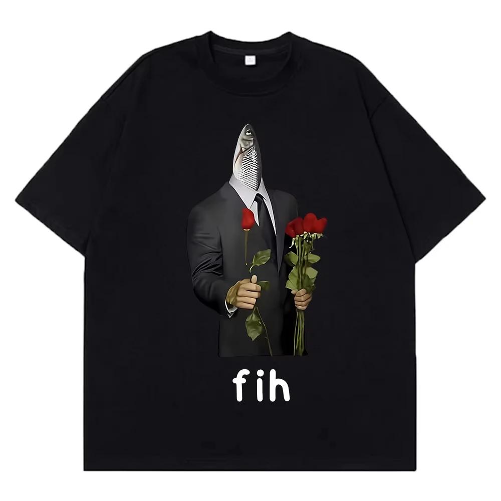 

Fih GentleUnisex Funny Misspelled Fish Meme Fih Calling Humor TShirt Fishing Lover FisherUnisex Novelty Gift Outdoor Clothes Y2k Tees 4XL