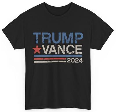 Trump Vance 2024 Retro Stripe Trump JD Vance Tričko