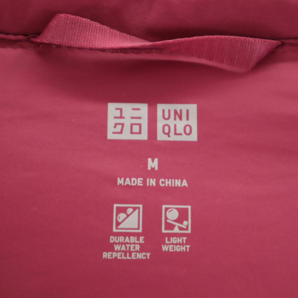 Uniqlo Long Sleeve Ultra Light Down Seamless Parker M Magenta Women Used