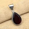 Lavish Red Garnet Gemstone Handmade 925 Solid Sterling Silver Jewelry Pendant For Women R
