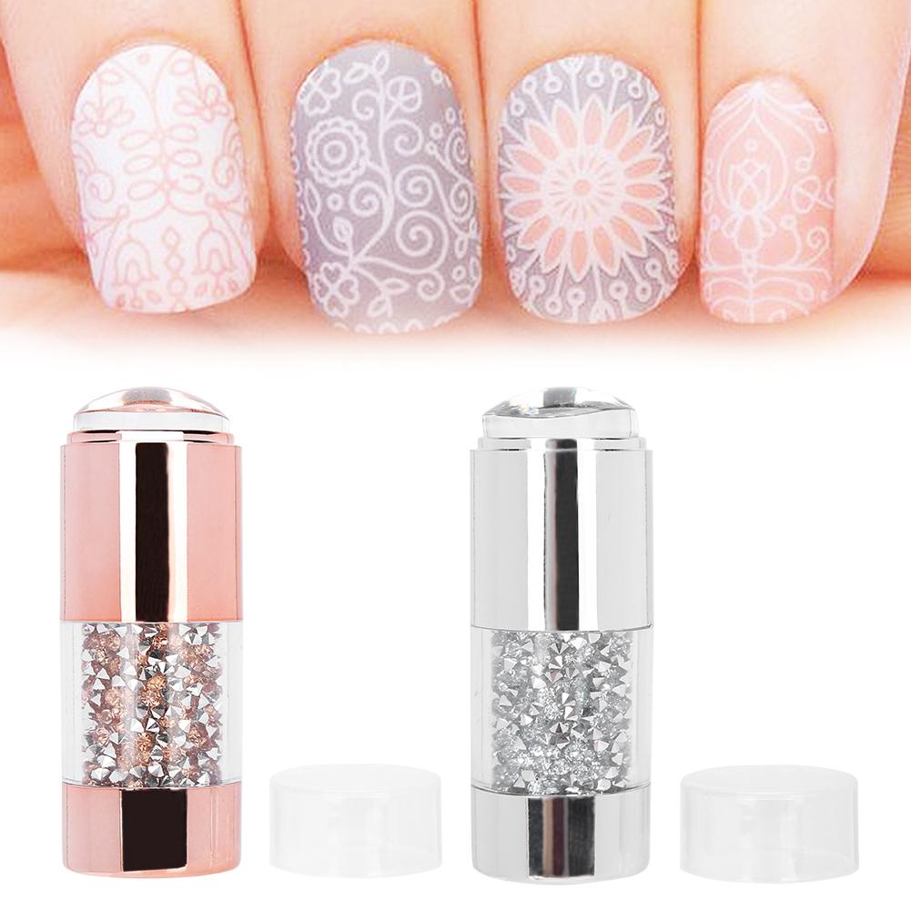 Nail Art Stampers Professional Silicone DoubleEnd Nail Manicure Stampers Seal for Women