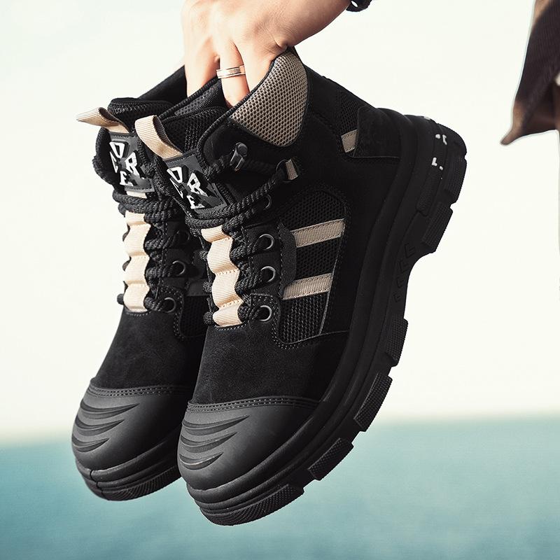 Outdoor trend comfortable anti-collision Martin boots non-slip increased function wind capable men's shoes breathable labor insurance shoes tooling