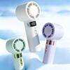 High-Speed Portable Brushless Fan: USB Rechargeable, 100 Gears, Digital Display, Perfect for Summer Cooling