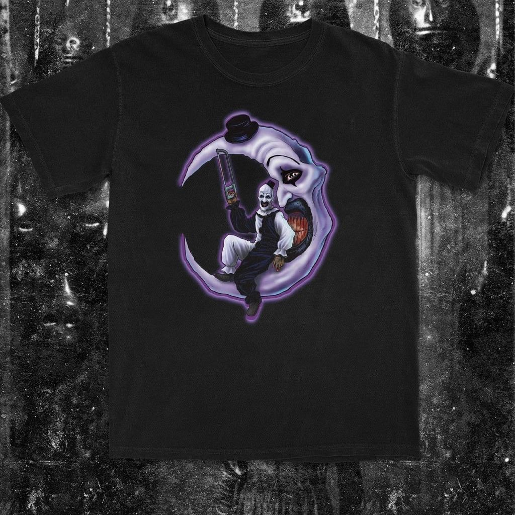 NEW! Terifier Graphic T-Shir Horror Clown Scary Movie Unisex Cotton