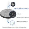 Micro Disc Water Filter Discs for Brita Fill and Go Water Filter Bottles Carafes, Reduce Chlorine, Microparticles and Other Impurities (Pack of 4)