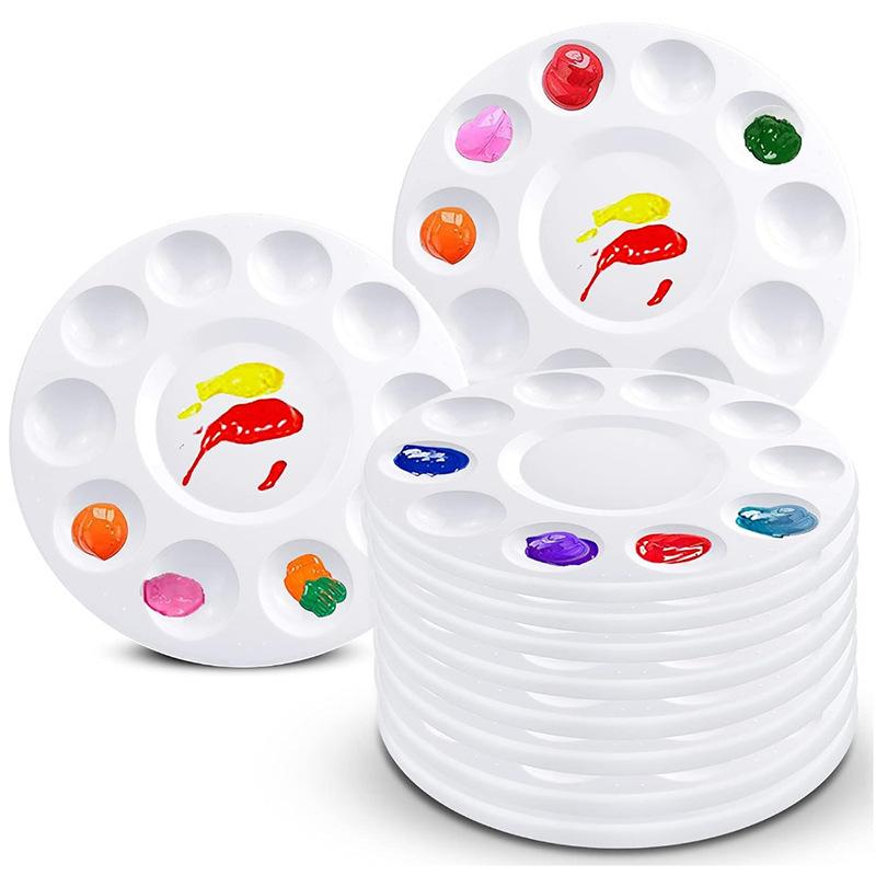Children's Plastic Color Mixing Palette for Gouache Paints