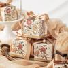 24/12pcs, Deluxe Flower Candy Box, Wedding Candy Box, 2.75x2.75in, Chocolate, Engagement, Party, Party, Christmas Halloween