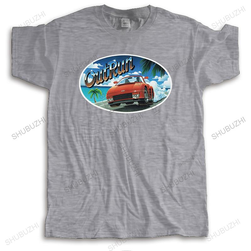 Unique 80s Out Run T Shirts For Unisex Short Sleeve Summer Retro Vintage Arcade Gaming Outrun Tshirt Pure Cotton Tee Merchandise